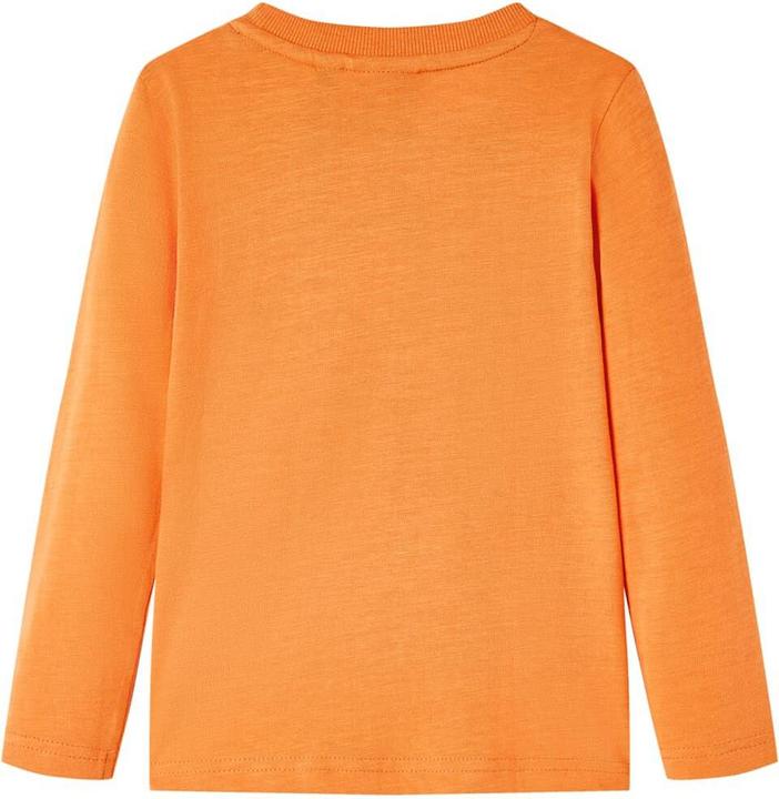 Image du produit VidaXL T-shirt manches longues enfant orange foncé 104,Matière : 100 (104)