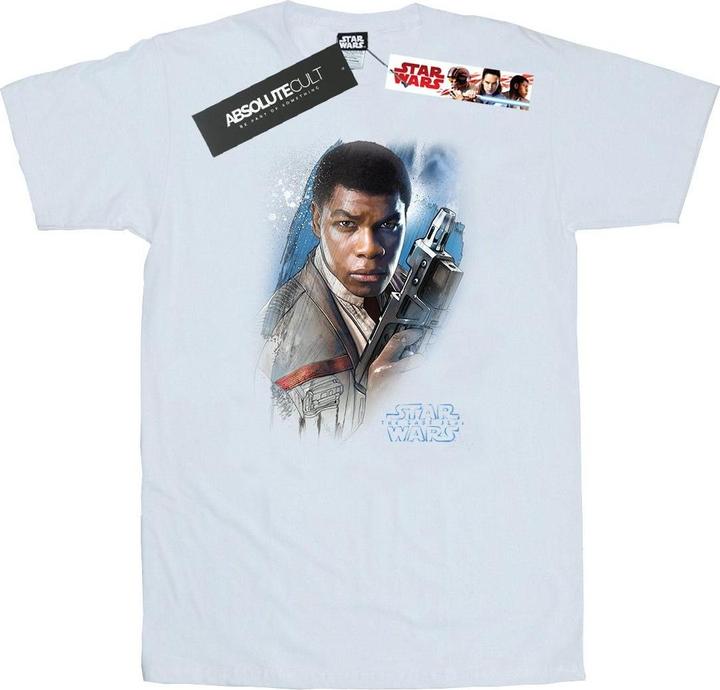 Actual product image Star Wars Mens The Last Jedi Finn Brushed T-Shirt (XXL)