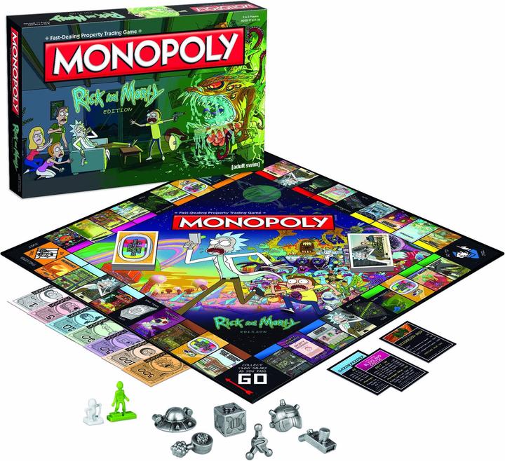 Actual product image Hasbro Monopoly Rick Morty (German)