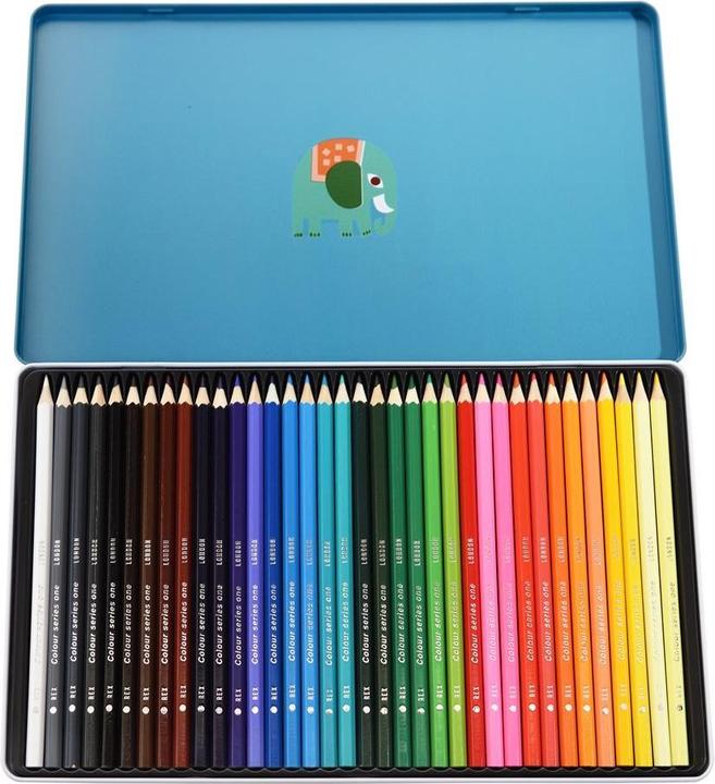 Produktbild Rex London schachtel mit 36 buntstiften wild wonders (Green, White, Blue, Red, Yellow, Black, 36 x)