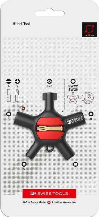 Actual product image PB Swiss Tools PB 900 V01 (Double beard, Slotted screws, hexagon, 3-edge)