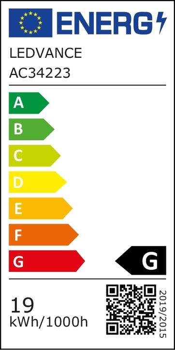 Energy Label Osram Dulux (G24q-2, 18.70 W, 1130 lm, 10 x, G)