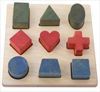 Wooden Story Rainbow Shape Puzzle Board (English)
