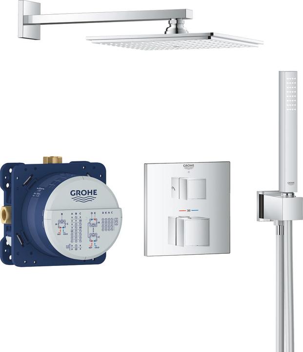 Image du produit Grohe Grohtherm Cube système de douche à encastrer avec Rainshower Allure 230