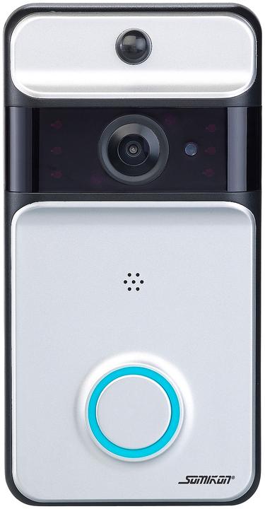 Produktbild Somikon WLAN-Video-Türklingel mit PIR-Sensor und Funkempfänger
