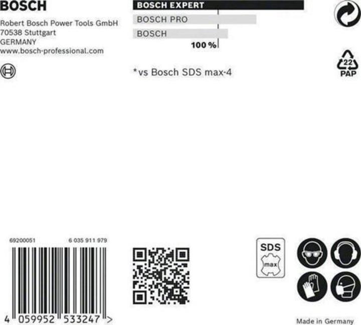 Actual product image Bosch Professional Zubehör Expert SDS max-8X hammer drill, 28 x 800 x 920 mm (28 millimetres)