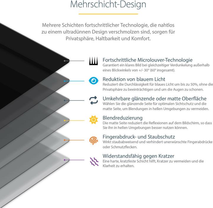 Produktbild StarTech 13.3" Privacy Screen (13.30", 16 : 9)