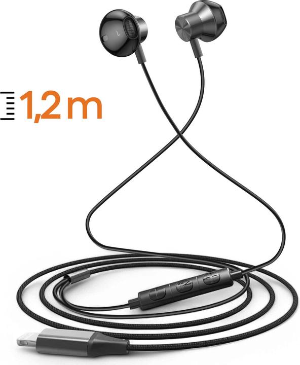 Actual product image LinQ Wired Lightning Earphones Semi-intra-auricular (Cable)