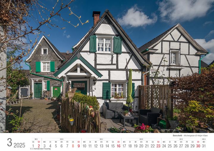 Produktbild Burscheid 2025 Bildkalender A3 quer, spiralgebunden (A3, Harter Einband, Deutsch)