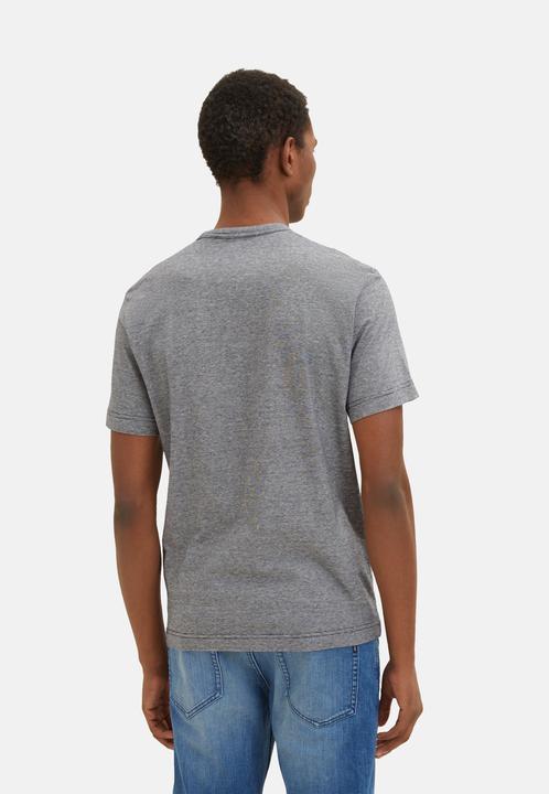Immagine prodotto Tom Tailor T-Shirt Gestreiftes Kurzarmshirt mit Rundhalsausschnitt und Print (XXL)