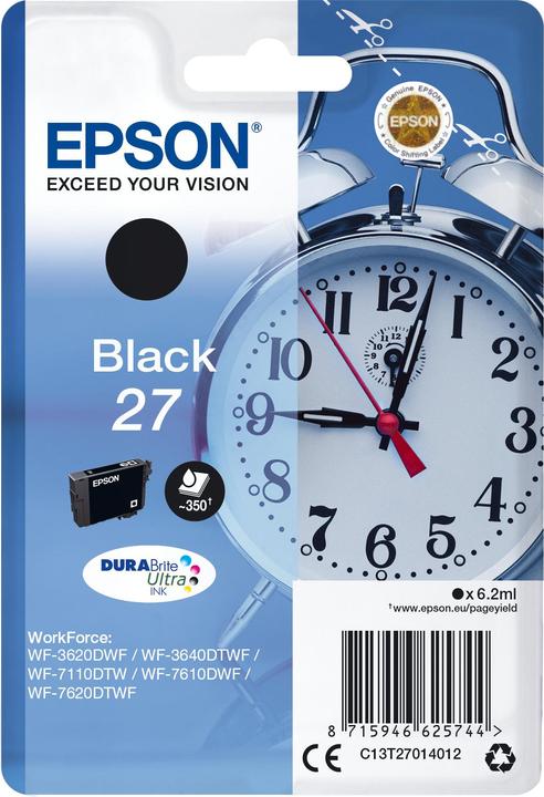 Image du produit Epson Ink/27 Horloge d'alarme BK SEC (CF)