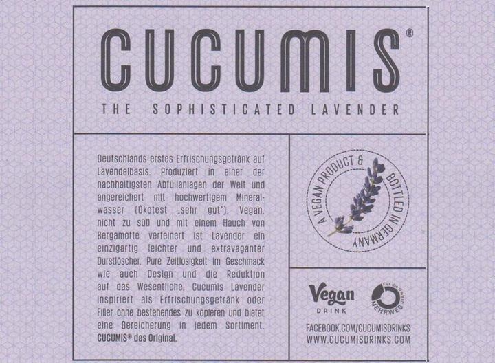 Immagine prodotto Cucumis LAVENDEL LAVENDER Lemonade Vegan Box (24 x 33 cl)