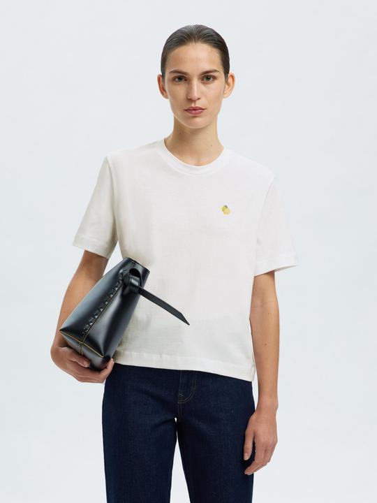 Produktbild Selected Femme Besticktes T-Shirt mit Rundhalsausschnitt (L)