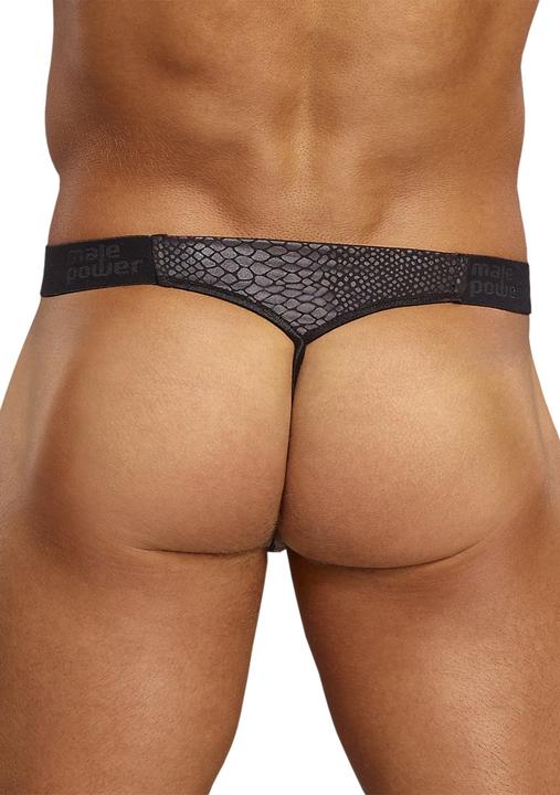 Productafbeelding Male Power Micro G-snaar V - Zwart (L, XL)