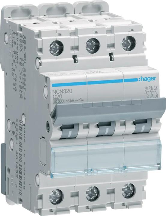 Image du produit Hager Automate à encastrer "C" 3x 20A