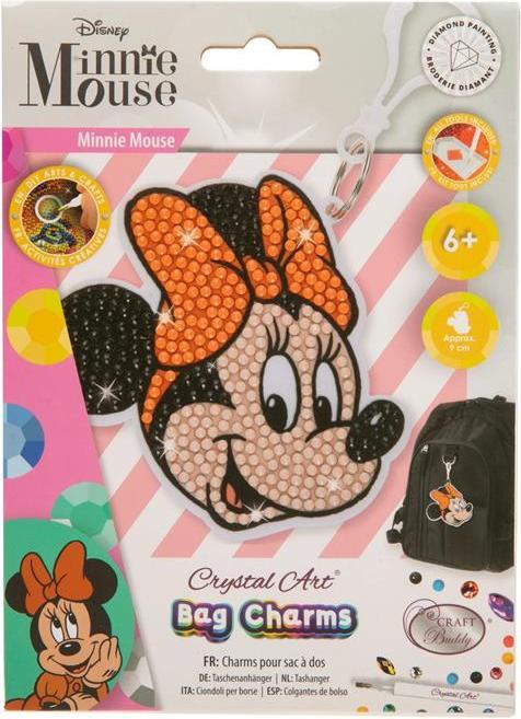 Actual product image Craft Buddy Minnie Mouse, Crystal Art backpack pendant