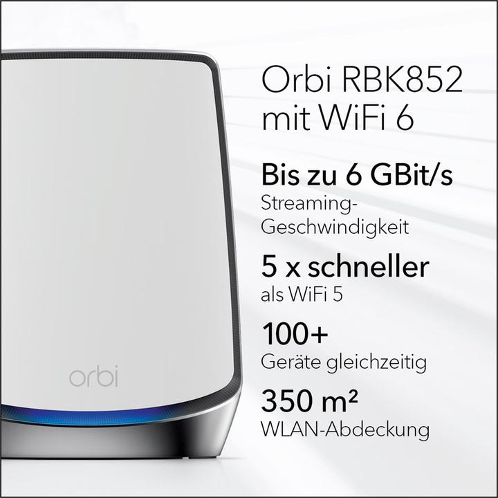Immagine prodotto Netgear Sistema Orbi WiFi 6 mesh AX6000 (RBK852)