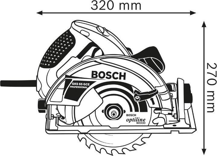 Actual product image Bosch Professional Hand-held circular saw GKS 65 GCE, in box