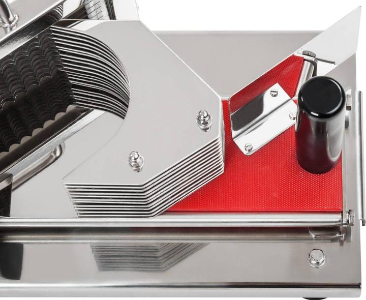 Produktbild Royal Catering Tomatenschneider Edelstahl 10 Klingen 5 5 mm Gastro Gemüseschneider Profi