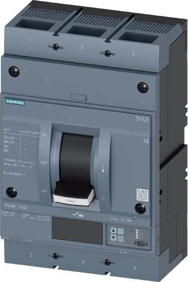 Actual product image Siemens Circuit-breaker 1000A 3p 400-1000A/In 3VA2510-7KQ32-0AA0