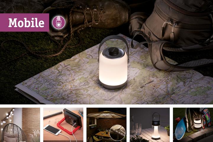 Image du produit Paulmann Lampe de table solaire Ilanga (320 lm, IP44)