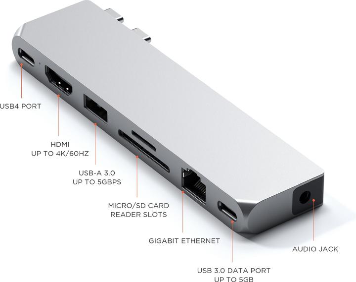 Immagine prodotto Satechi Pro Hub Max (USB-C, 8 Porti)