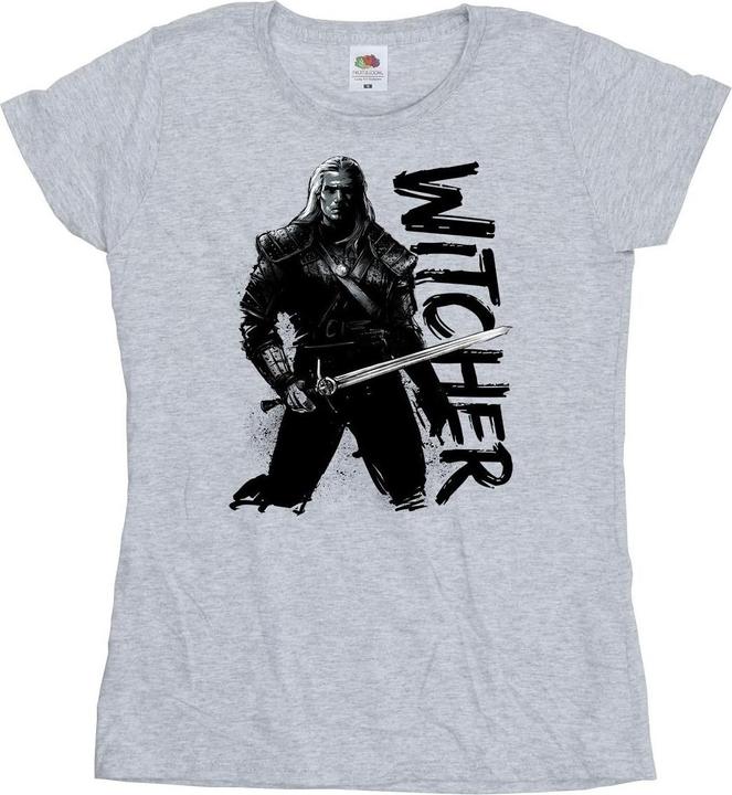 Immagine prodotto Netflix The Witcher Sketch Geralt Maglietta Donna (XL)