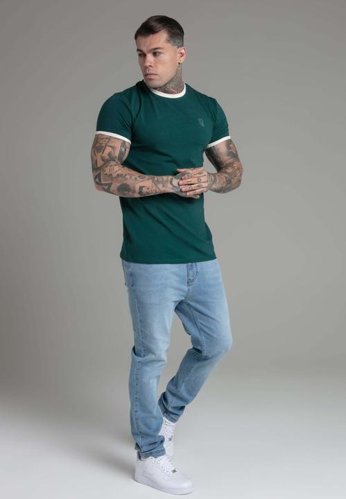 Produktbild Siksilk T-Shirt Ringer T-Shirt in Green (S)
