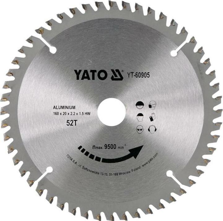Yato Kreissäge für Aluminium 160x52x20mm YT-60905