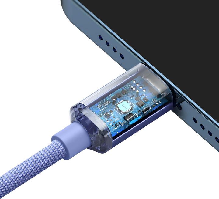 Produktbild Baseus Crystal Shine Series Fast Charging Data Cable Type-C to iP 20W 1.2m Purple (1.20 m, USB 2.0)