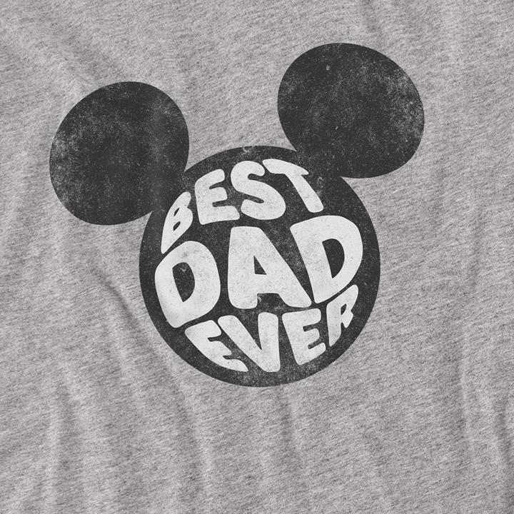 Immagine prodotto Disney Best Dad Ever Maglietta Topolino Adulto Unisex (S)