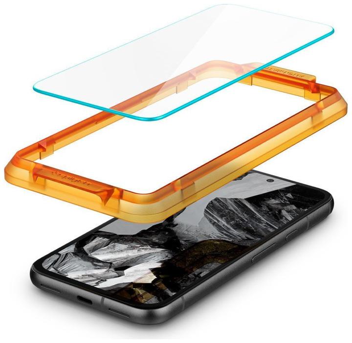 Actual product image Spigen GLAS.tR Align Master Google Pixel 8a Glass Screen Protector 2PCS (2 Piece, Google Pixel 8a)
