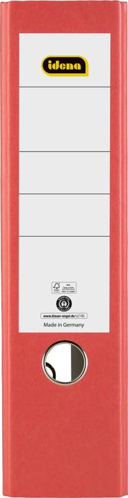 Produktbild Idena Ordner A4 rot 8cm Wolkenmarmor FSC-Mix (A4, 80 mm, 1 Stück)