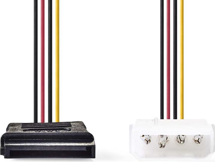 Produktbild Nedis Interne Stromkabel | Molex Stecker | SATA 15-Pin-Buchse | Vergoldet | 0.15 m | Rund | PVC | Me