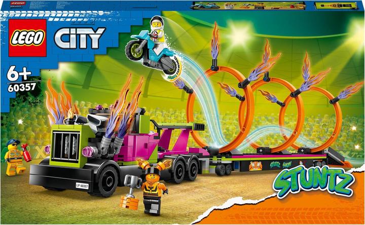 Immagine prodotto LEGO Sfida del camion acrobatico con pneumatici infuocati (60357, LEGO City)