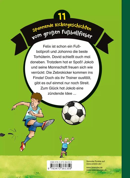 Produktbild Ravensburger Die schönsten Leseraben-Fussballgeschichten (Deutsch, Manfred Mai, Heike Wiechmann, Fabian Lenk, Heribert Schulmeyer, Jan Sasse, 2019)