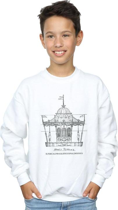 Immagine prodotto Disney Mary Poppins Carousel Sketch Felpa Ragazzi (128)
