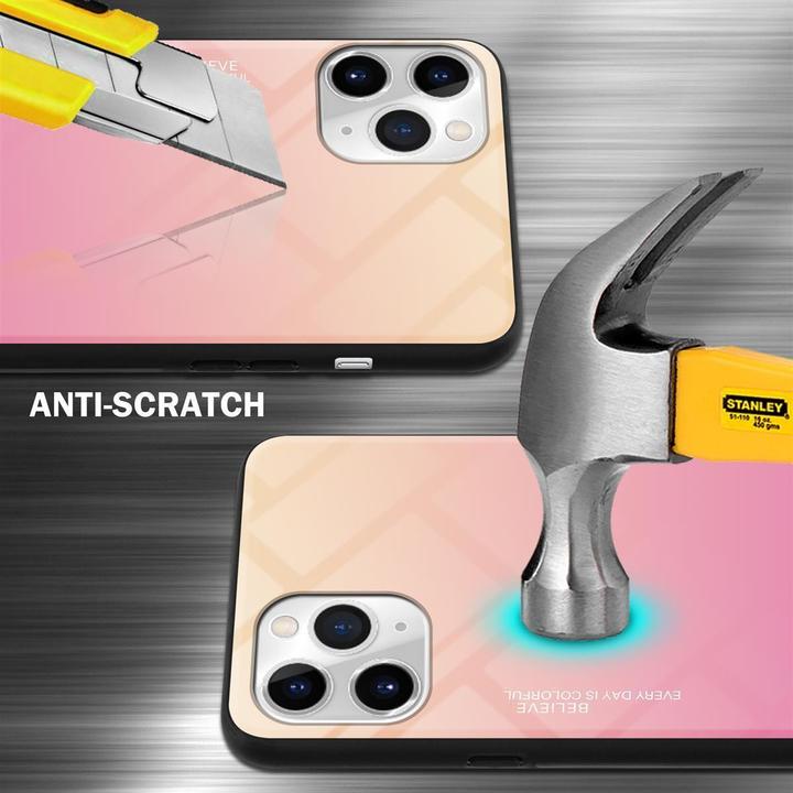 Image du produit Cadorabo Couverture en verre TPU 2 couleurs (Apple iPhone 11 Pro)