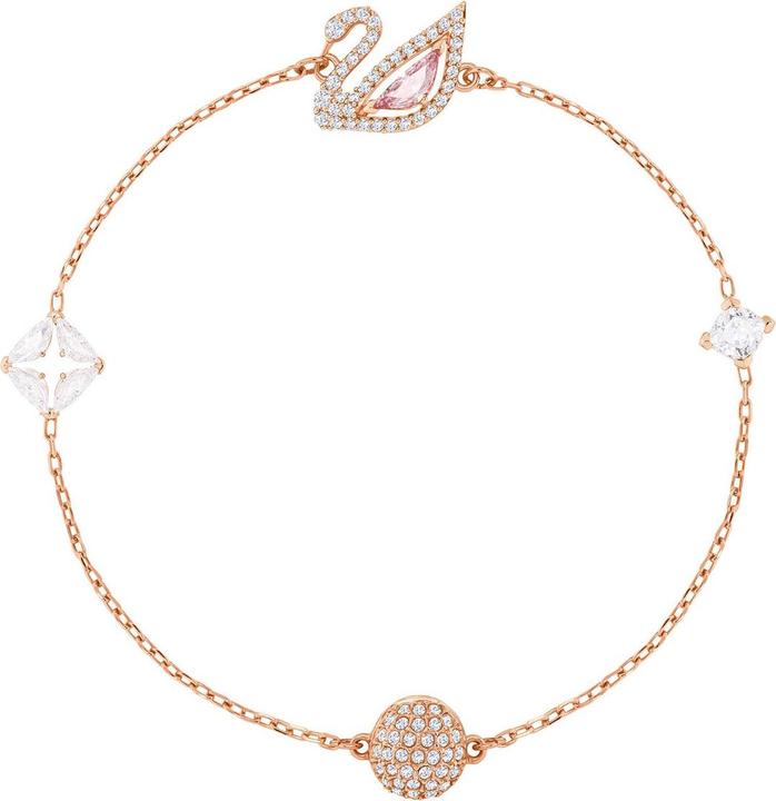Actual product image Swarovski Dazzling Swan Bracelet (18 cm, Stainless steel)