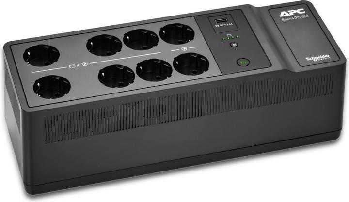 Actual product image APC BACK-UPS 500VA 8 ITALIAN (500 VA, 300 W, Standby UPS)