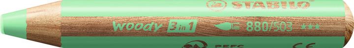 Actual product image STABILO woody 3 in 1 coloured pencil with sharpener and brush (Pastel shades, 18 x)