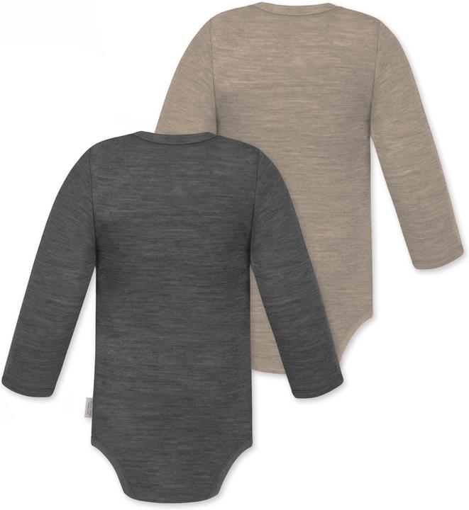 Immagine prodotto Normani Confezione da 2 body baby merino a maniche lunghe "Tuai" - 9401 (62)