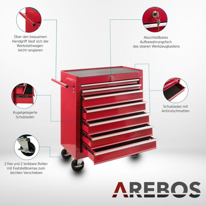 Immagine prodotto Arebos Carrello porta attrezzi (1 x)