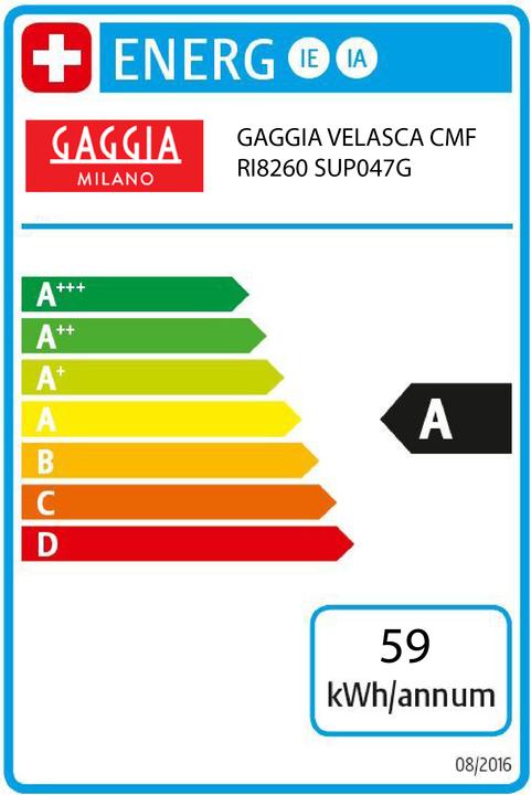 Energielabel Gaggia Velasca