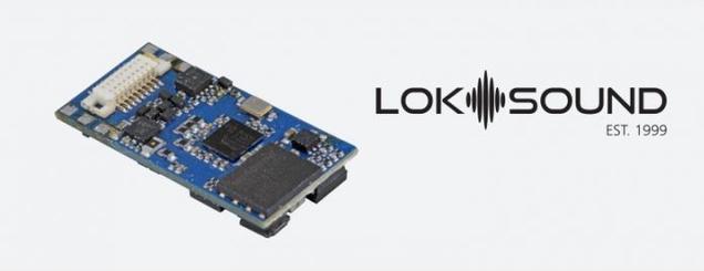 Actual product image ESU LokSound 5 micro DCC/MM/SX/M4 PluX16 Louds.11x15mm