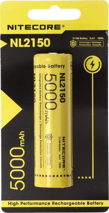 Produktbild Nitecore Li-Ion Akku Typ 21700 - 5000mAh - NL2150