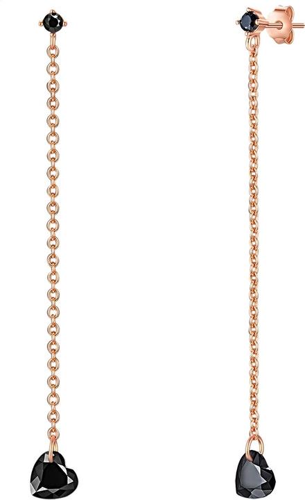 Glanzstücke München Damen Herz Sterling Silber Spinell Roségold - 32410 (Sterling Silber)