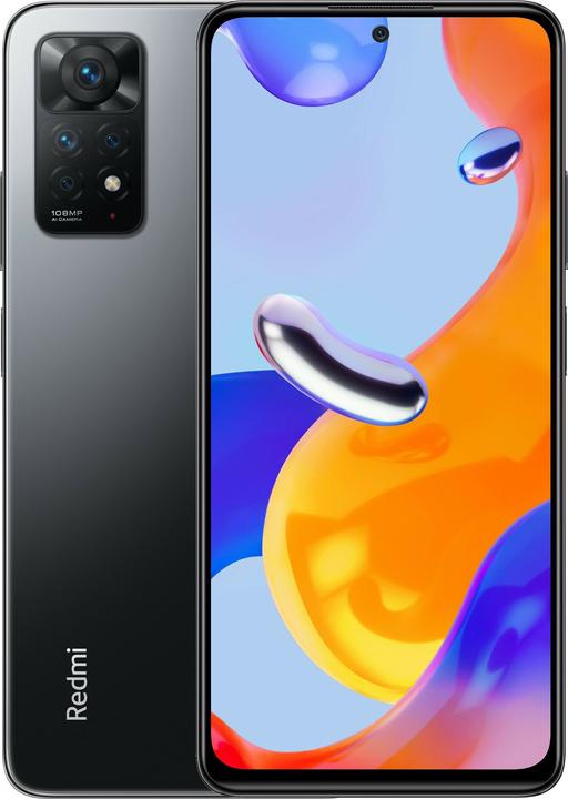 Xiaomi Redmi Note 11 Pro 5G (128 GB, Graphite gray, 6.67", Hybrid Dual SIM, 108 Mpx, 5G)