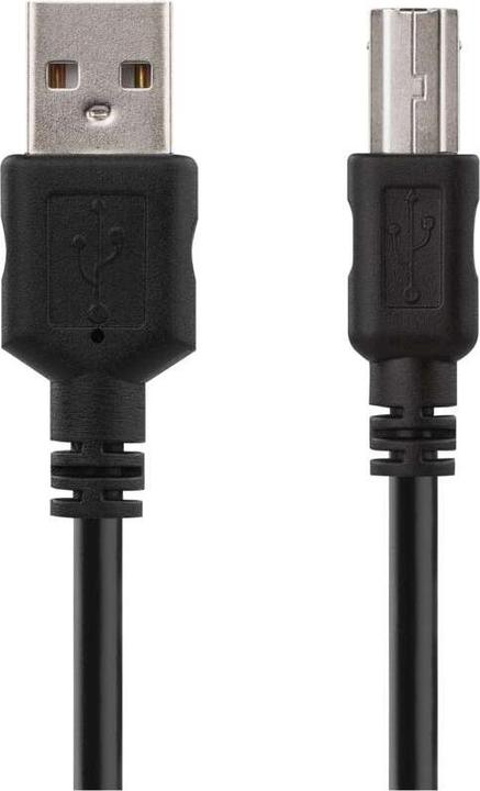 Actual product image Emos USB cable 2.0 A plug - B plug 2m (2 m, USB 2.0)