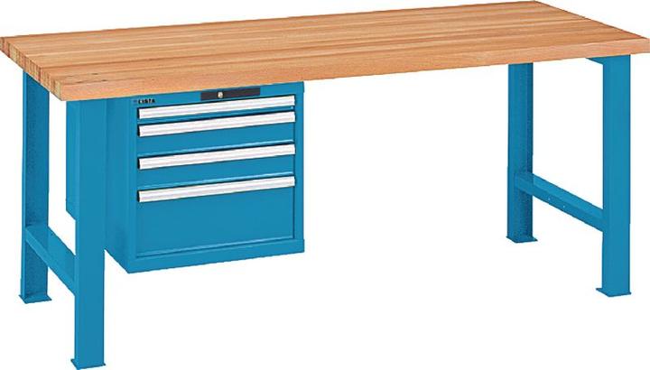 Produktbild Lista Werkbank mit Buchenplatte (80 cm, 200 cm)